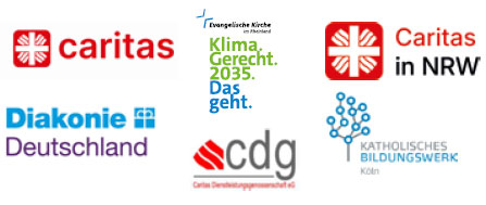 Logos Unterstützer - Klima-Forum für Wohlfahrt und Kirche
