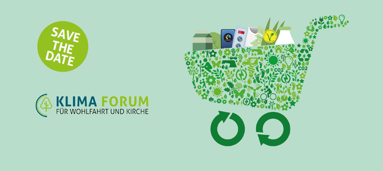 Headgrafik Klima-Forum für Wohlfahrt und Kirche